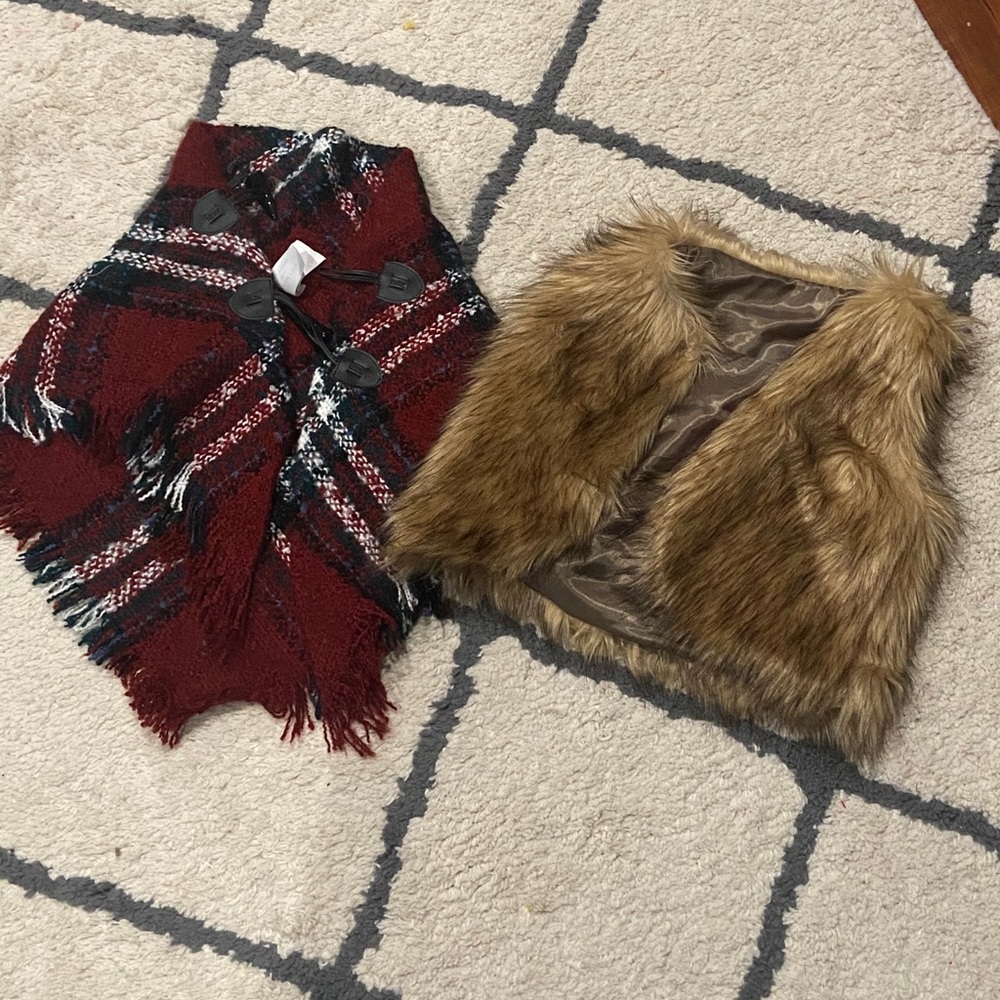Toddler shawl and vest bundle